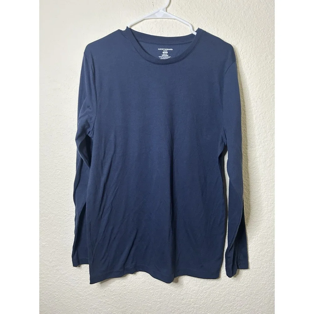 Lucky Brand Blue Long Sleeve Sleepwear Medium Comfort Pajamas Cozy Relaxed Goo